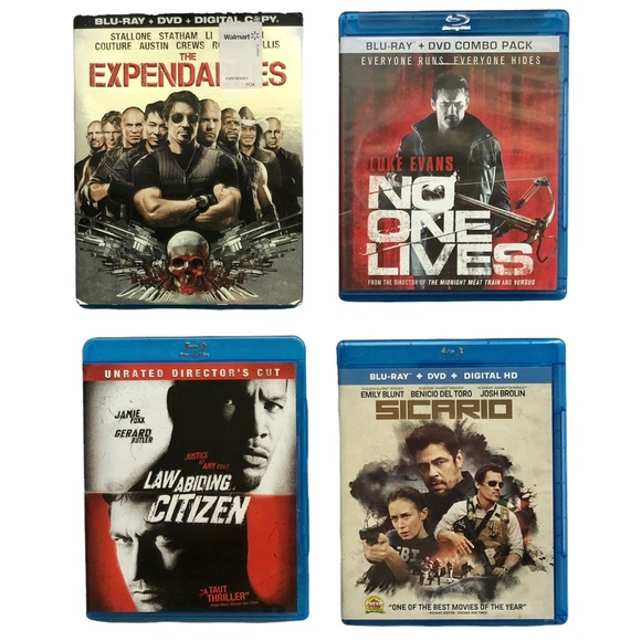 Blu-Ray + DVD Action Movie Bundle Guy Flicks - Picture 1 of 6